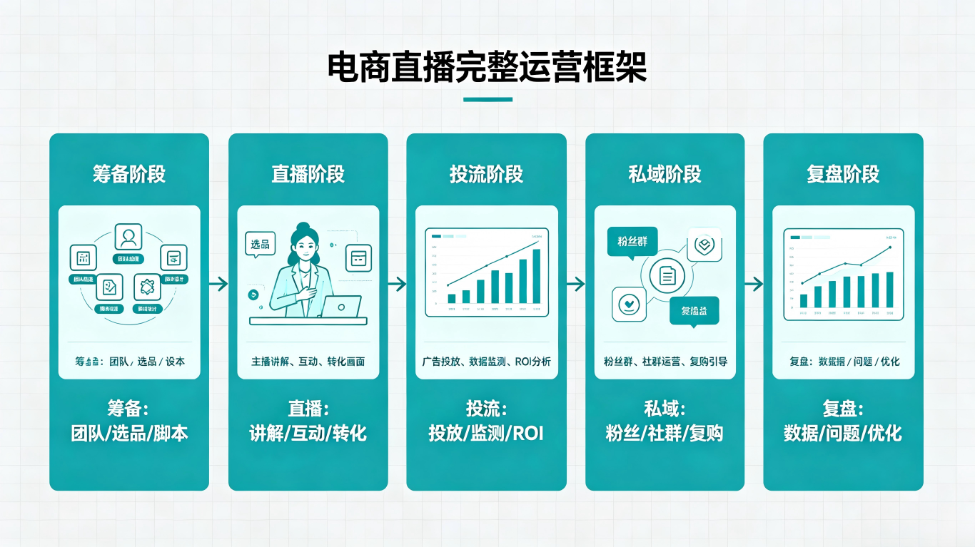 电商直播的整体运营框架是什么?(图2)